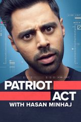 Key visual of Patriot Act with Hasan Minhaj